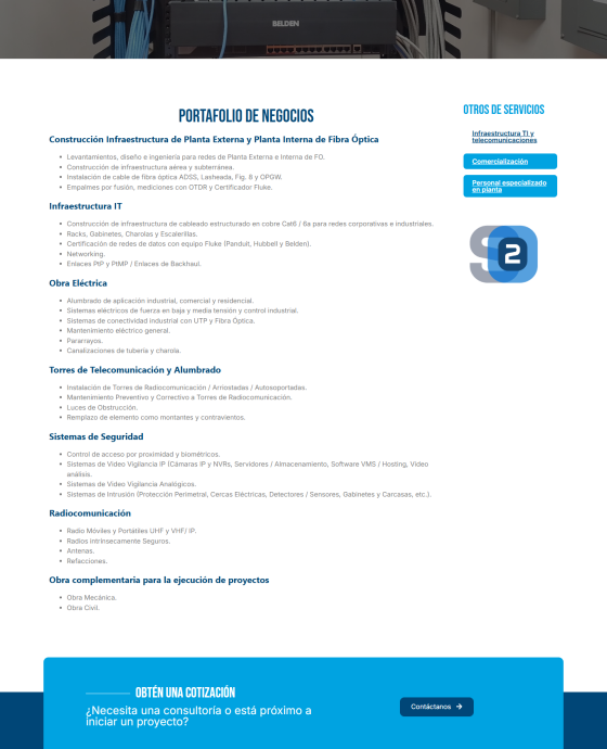 Servicio Infraestructura